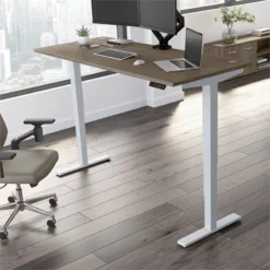Move 40 Series 72W X 30D Adjustable Desk In Platinum Gray - Engineered Wood 30 Move 40 Series 72W X 30D Adjustable Desk In Platinum Gray - Engineered Wood -CYMAX Sales 2301066 22 L 2