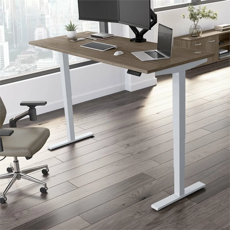 Move 40 Series 72W X 30D Adjustable Desk In Platinum Gray - Engineered Wood 11 Move 40 Series 72W X 30D Adjustable Desk In Platinum Gray - Engineered Wood - Image 9