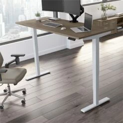 Move 40 Series 72W X 30D Adjustable Desk In Modern Hickory - Engineered Wood -CYMAX Sales 2301066 22 L