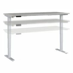Move 40 Series 72W X 30D Adjustable Desk In Modern Hickory - Engineered Wood