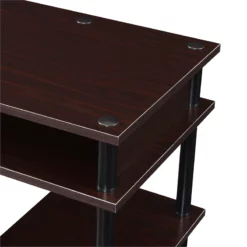 Designs2Go No-Tools Student Desk With Shelves In Espresso Wood Finish -CYMAX Sales 2341039 3 L