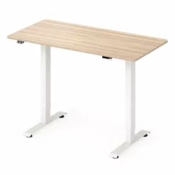 Furniture Of America Tilah Metal Height Adjustable Office Desk In Dark Brown -CYMAX Sales 2382022 L 4