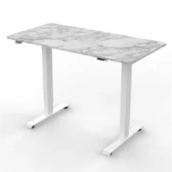 Furniture Of America Tilah Metal Height Adjustable Office Desk In Natural