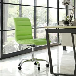 Home Square 2 Piece Mid Back Armless Swivel Office Chair Set In Bright Green 9 Home Square 2 Piece Mid Back Armless Swivel Office Chair Set In Bright Green -CYMAX Sales 2387546 2 L