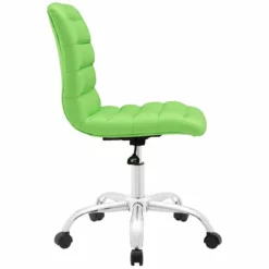 Home Square 2 Piece Mid Back Armless Swivel Office Chair Set In Bright Green 11 Home Square 2 Piece Mid Back Armless Swivel Office Chair Set In Bright Green -CYMAX Sales 2387546 4 L