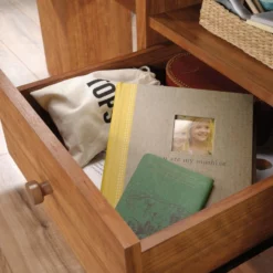 Sauder Union Plain Engineered Wood L-Desk In Prairie Cherry Finish -CYMAX Sales 2391075 9 L