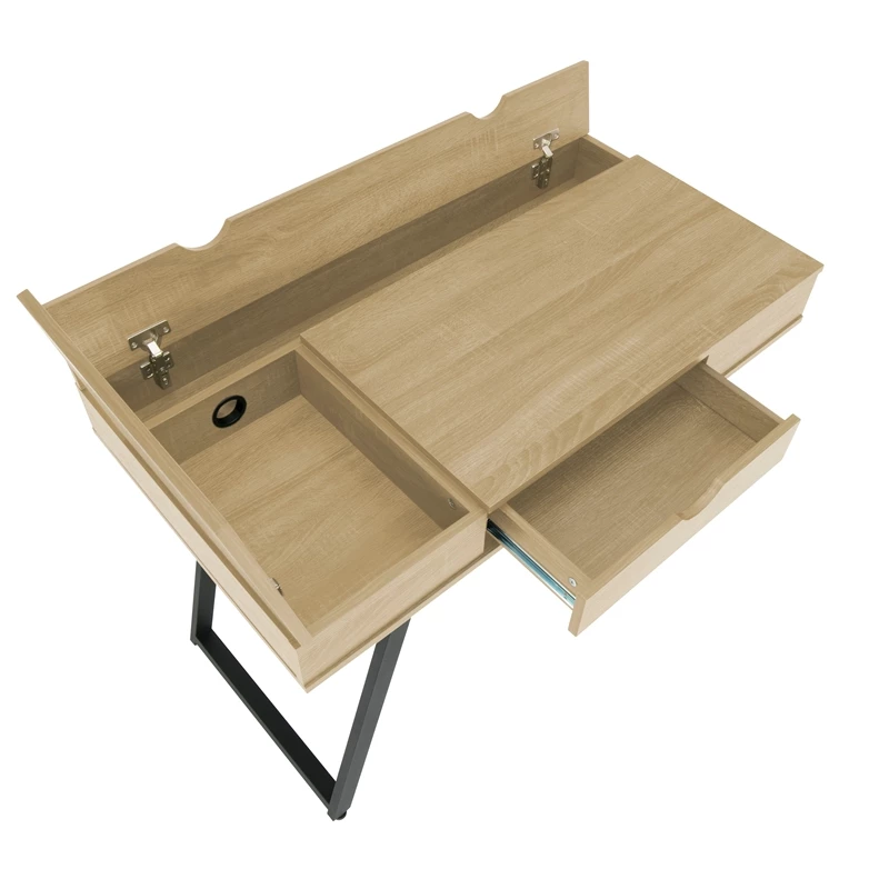 Calico Designs Rockdale Wood Writing Desk In Natural Honey Maple 18 Calico Designs Rockdale Wood Writing Desk In Natural Honey Maple - Image 16