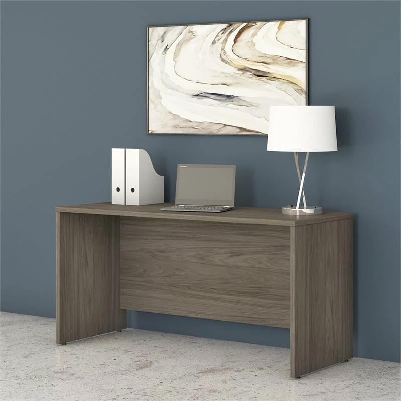 Studio C 60W X 24D Credenza Desk In Platinum Gray - Engineered Wood 4 Studio C 60W X 24D Credenza Desk In Platinum Gray - Engineered Wood - Image 2