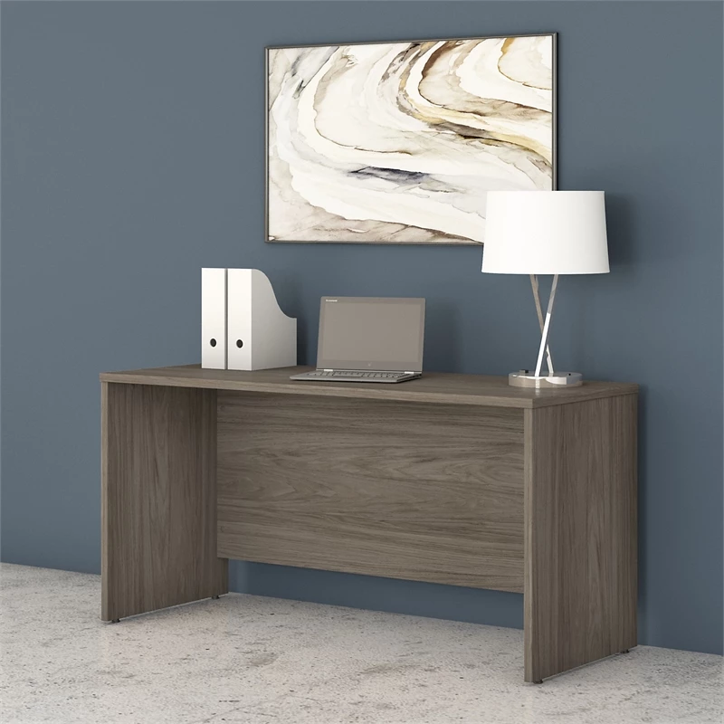 Studio C 60W X 24D Credenza Desk In Modern Hickory - Engineered Wood 4 Studio C 60W X 24D Credenza Desk In Modern Hickory - Engineered Wood - Image 2