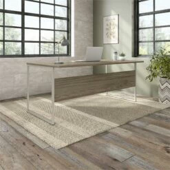 Hybrid 72W X 36D Computer Table Desk In White - Engineered Wood 35 Hybrid 72W X 36D Computer Table Desk In White - Engineered Wood -CYMAX Sales 2393845 13 L