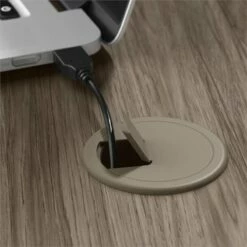 Hybrid 72W X 36D Computer Table Desk In Storm Gray - Engineered Wood -CYMAX Sales 2393845 8 L 1