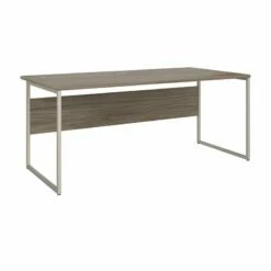 Hybrid 72W X 36D Computer Table Desk In White - Engineered Wood