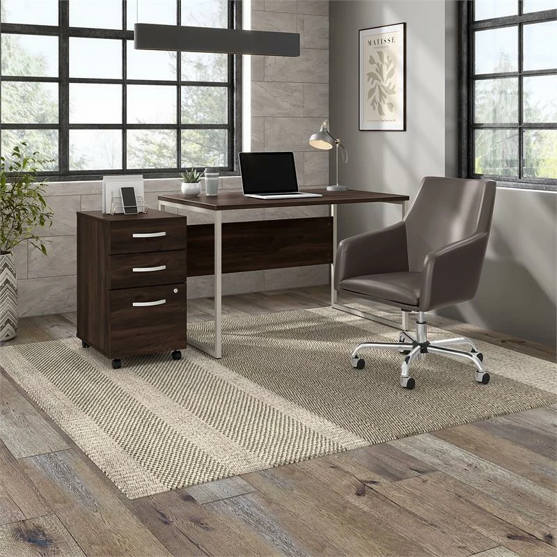 Hybrid 48W X 30D Computer Table Desk In Storm Gray - Engineered Wood 5 Hybrid 48W X 30D Computer Table Desk In Storm Gray - Engineered Wood - Image 3