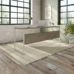 Hybrid 72W X 24D Computer Table Desk In Platinum Gray - Engineered Wood 34 Hybrid 72W X 24D Computer Table Desk In Platinum Gray - Engineered Wood -CYMAX Sales 2393851 12 L