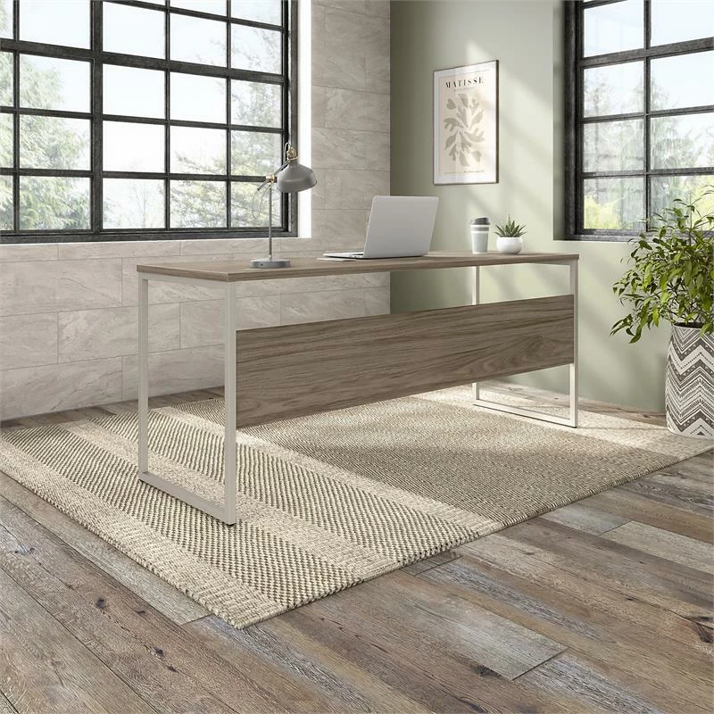 Hybrid 72W X 24D Computer Table Desk In Platinum Gray - Engineered Wood 15 Hybrid 72W X 24D Computer Table Desk In Platinum Gray - Engineered Wood - Image 13