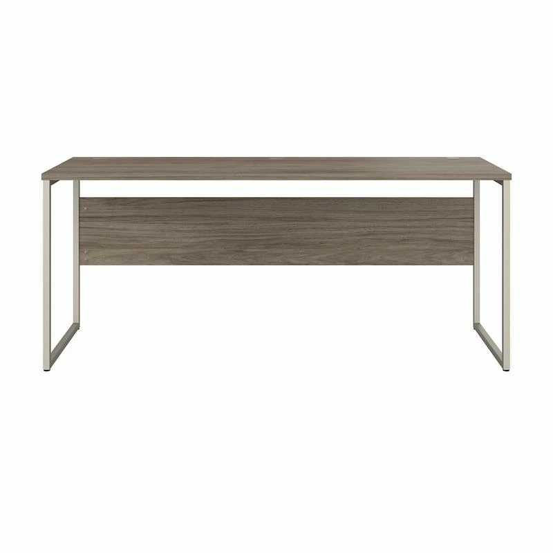 Hybrid 72W X 24D Computer Table Desk In Platinum Gray - Engineered Wood 5 Hybrid 72W X 24D Computer Table Desk In Platinum Gray - Engineered Wood - Image 3