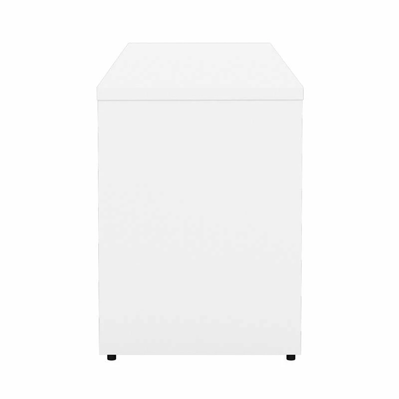 Studio C Low Storage Cabinet With Doors In Storm Gray - Engineered Wood 13 Studio C Low Storage Cabinet With Doors In Storm Gray - Engineered Wood - Image 11