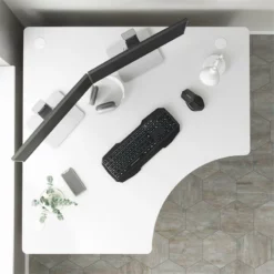 Studio A 48W Corner Computer Desk In White - Engineered Wood 39 Studio A 48W Corner Computer Desk In White - Engineered Wood -CYMAX Sales 2394219 5 L