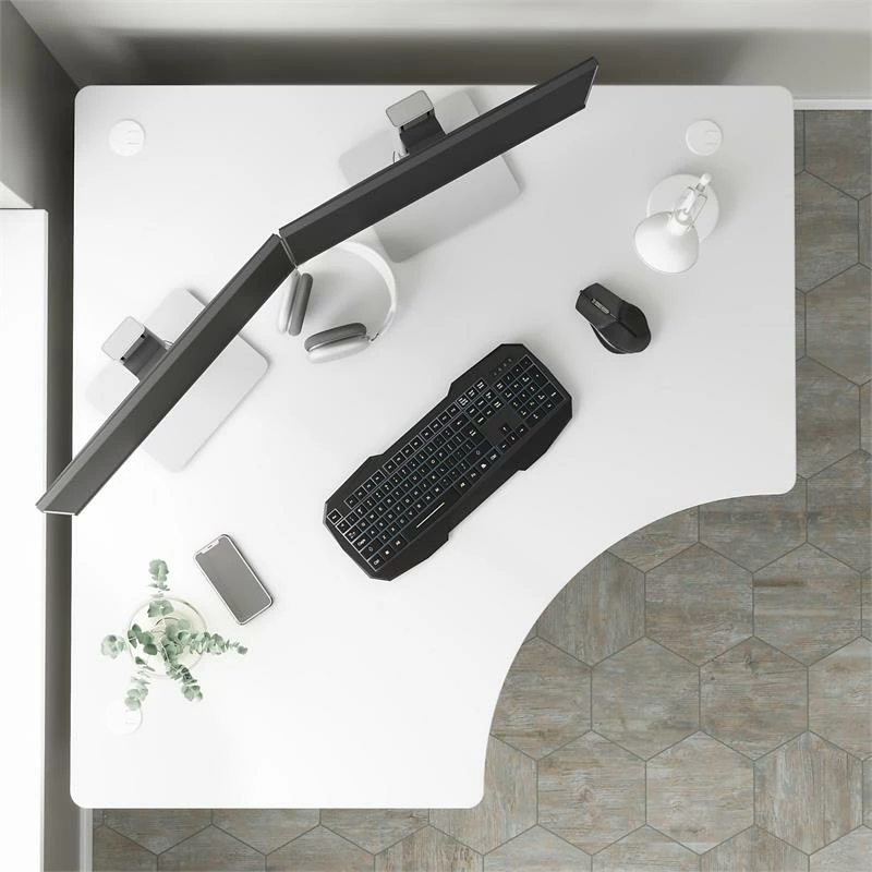 Studio A 48W Corner Computer Desk In White - Engineered Wood 20 Studio A 48W Corner Computer Desk In White - Engineered Wood - Image 18