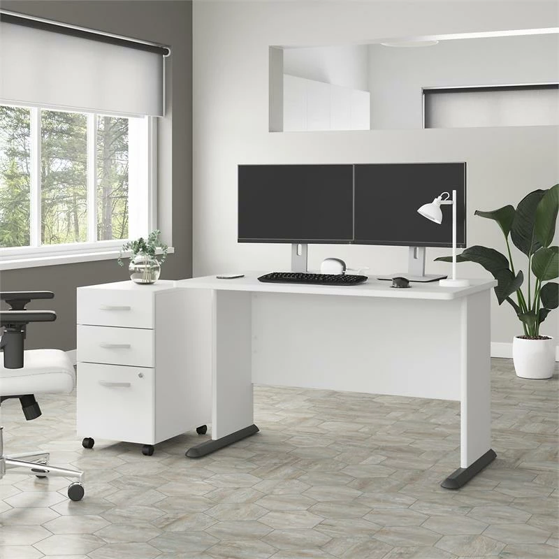 Studio A 48W Computer Desk In White - Engineered Wood 5 Studio A 48W Computer Desk In White - Engineered Wood - Image 3
