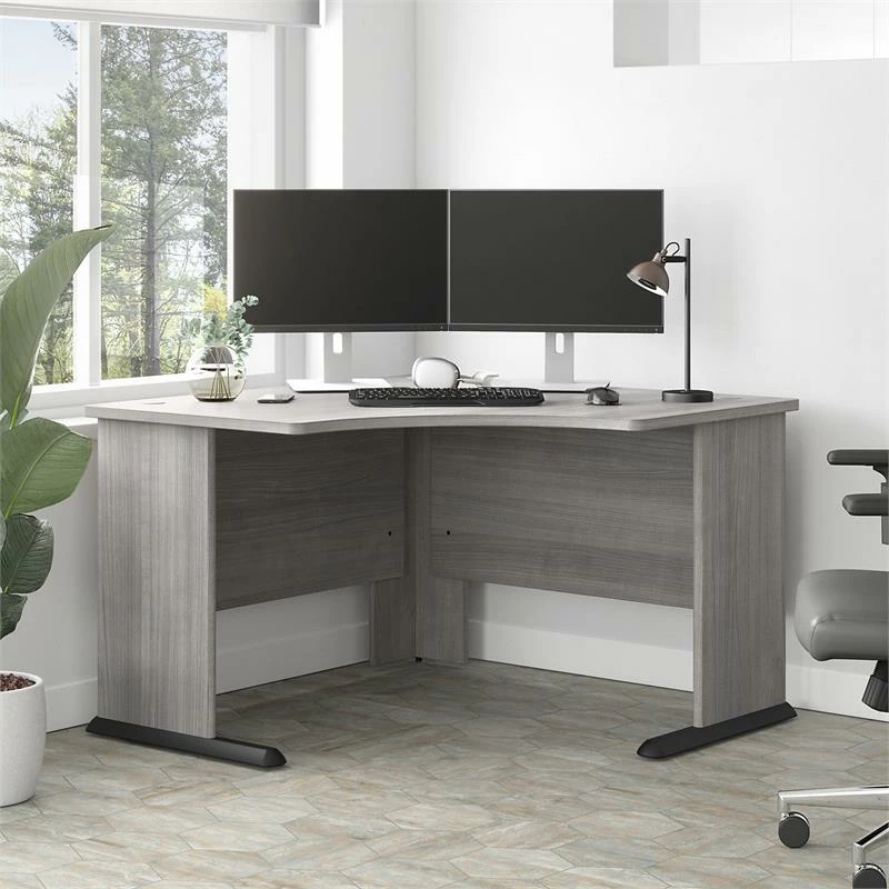 Studio A 48W Corner Computer Desk In White - Engineered Wood 4 Studio A 48W Corner Computer Desk In White - Engineered Wood - Image 2
