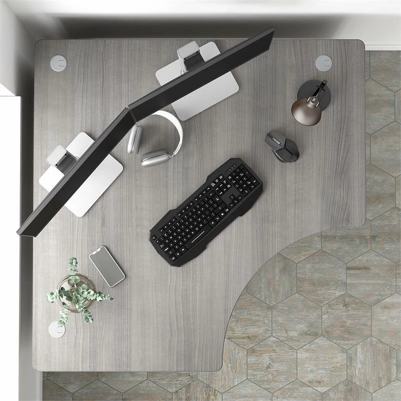 Studio A 48W Corner Computer Desk In White - Engineered Wood 8 Studio A 48W Corner Computer Desk In White - Engineered Wood - Image 6