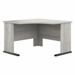 Studio A 48W Corner Computer Desk In White - Engineered Wood