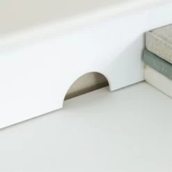 Walker Edison Deluxe Modern Solid Wood Computer Desks With Hutch In White -CYMAX Sales 239483 15 L