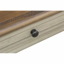 Sunset Trading Shades Of Sand Wood Computer Desk In Cream Puff/Walnut Brown -CYMAX Sales 2395232 7 L