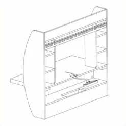 Allora Floating Computer Desk With Storage In Black -CYMAX Sales 2396116 4 L