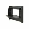 Allora Floating Computer Desk With Storage In Black