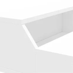 Polifurniture Hanover Engineered Wood Writing Desk In White -CYMAX Sales 2396229 4 L