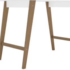 Polifurniture Hanover Engineered Wood Writing Desk In White -CYMAX Sales 2396229 5 L