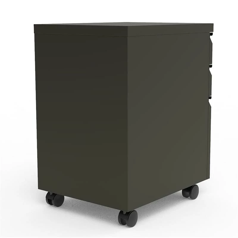 Tilah Modern Gray Metal 3-Piece Filing Cabinet And Office Chair Set 19 Tilah Modern Gray Metal 3-Piece Filing Cabinet And Office Chair Set - Image 17