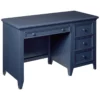 My Home Furnishings Bailey Engineered Hard Wood Desk In Williamsburg Blue -CYMAX Sales 2400117 L
