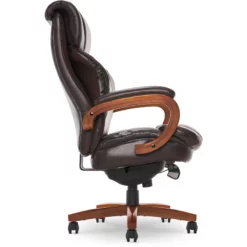 La-Z-Boy Big And Tall Trafford Executive Office Chair With AIR Lumbar Brown -CYMAX Sales 2404154 27 L