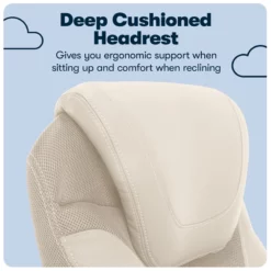 Serta Bryce Executive Office Chair With AIR Technology Cream Bonded Leather -CYMAX Sales 2404177 6 L