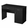 Bowery Hill Transitional Wood Small Computer Desk In Pure Black -CYMAX Sales 2405038 4 L