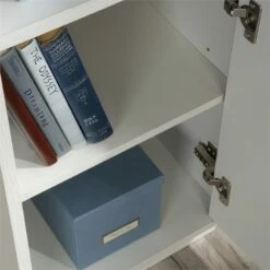 Pemberly Row Key Engineered Wood Single Pedestal Computer Desk In Pearl Oak -CYMAX Sales 2405338 11 L