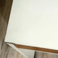 Pemberly Row Key Engineered Wood Single Pedestal Computer Desk In Pearl Oak -CYMAX Sales 2405338 5 L