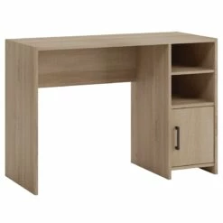 Pemberly Row Desk With Engineered Wood In Summer Oak Finish