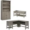 Home Square 3 Piece Set With 3-shelf Bookcase Coffee Table And Computer Desk 2 Home Square 3 Piece Set With 3-shelf Bookcase Coffee Table And Computer Desk -CYMAX Sales 2411885 L
