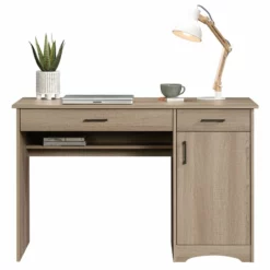 Home Square 2 Piece Set With 4-Shelf Bookcase And Computer Desk In Summer Oak 37 Home Square 2 Piece Set With 4-Shelf Bookcase And Computer Desk In Summer Oak -CYMAX Sales 2411931 15 L