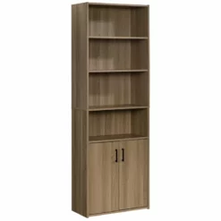 Home Square 3 Piece Set With Computer Desk 4-Shelf Bookcase And 5-Shelf Bookcase -CYMAX Sales 2411941 2 L