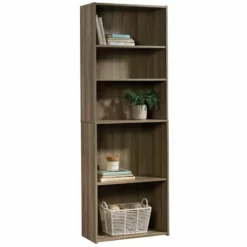 Home Square 3 Piece Set With Computer Desk 4-Shelf Bookcase And 5-Shelf Bookcase -CYMAX Sales 2411941 4 L