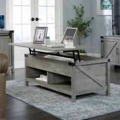 Home Square 3 Piece Set With Computer Desk 3-Shelf Bookcase And Coffee Table -CYMAX Sales 2411970 19 L