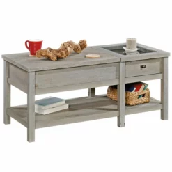 Home Square 3 Piece Set With Wood Computer Desk 3-Shelf Bookcase & Coffee Table 34 Home Square 3 Piece Set With Wood Computer Desk 3-Shelf Bookcase & Coffee Table -CYMAX Sales 2411981 12 L