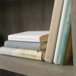 Home Square 3 Piece Set With 3-Shelf Bookcase Coffee Table L Shaped Writing Desk -CYMAX Sales 2412156 15 L