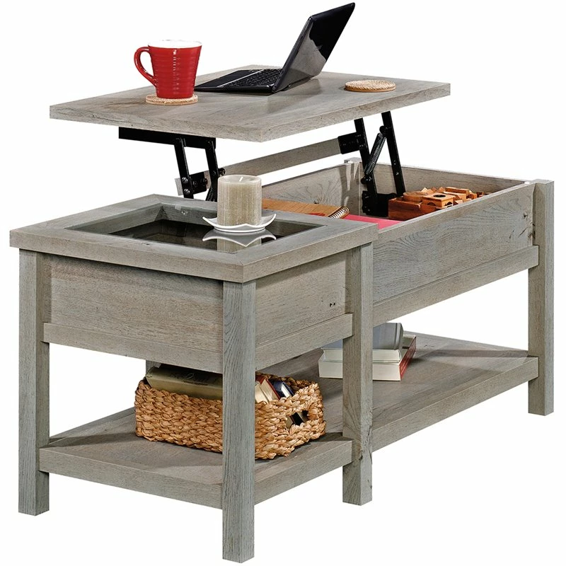 Home Square 3 Piece Set With 3-Shelf Bookcase L Shaped Writing Desk Coffee Table 12 Home Square 3 Piece Set With 3-Shelf Bookcase L Shaped Writing Desk Coffee Table - Image 10