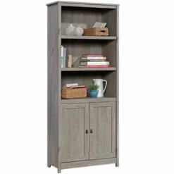 Home Square 3 Piece Set With L-Shape Computer Desk 3-Shelf Bookcase Coffee Table -CYMAX Sales 2412165 7 L